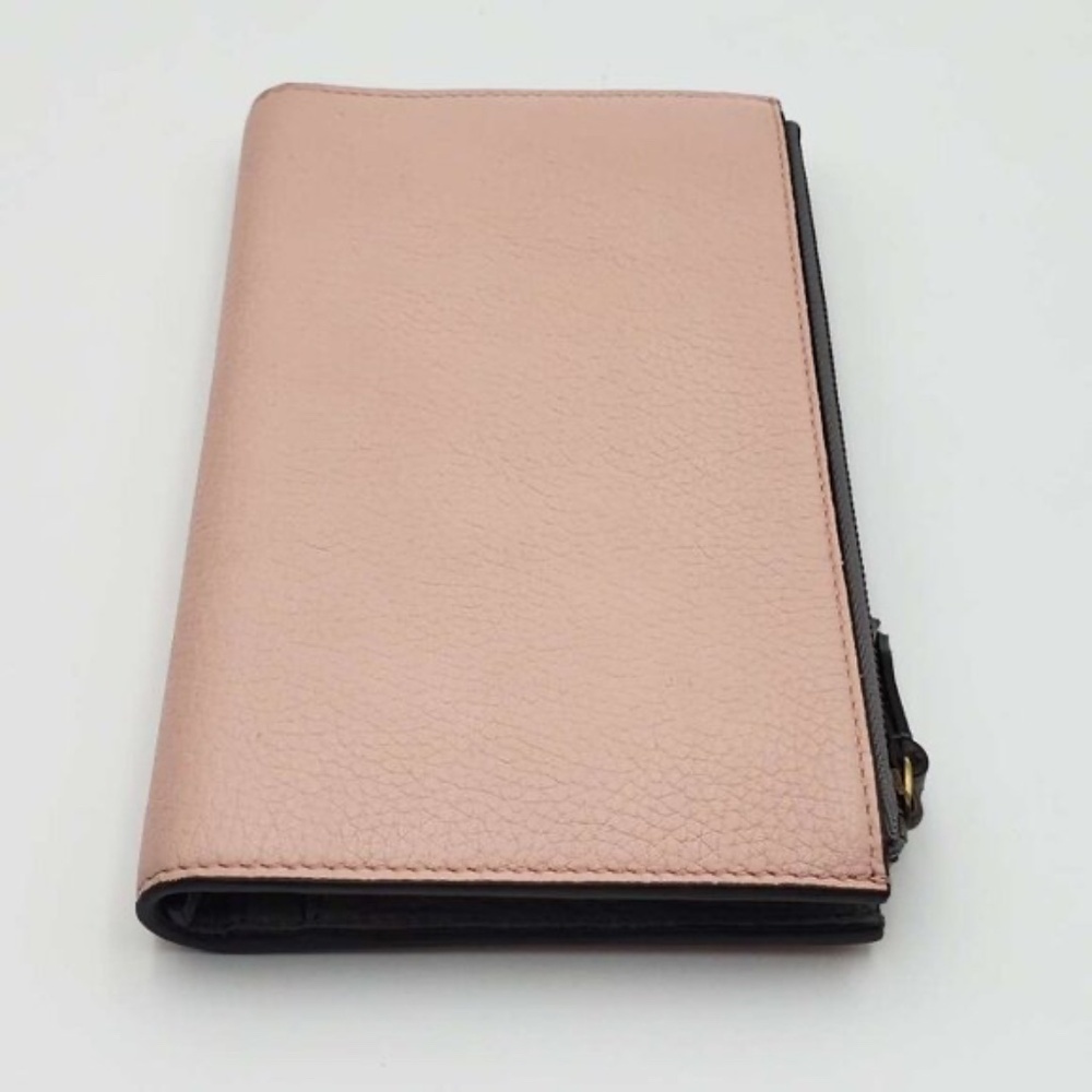 Authentic Gucci Bee Logo Pink Leather Zip Wallet Clutch|Luxury Designer Wristlet - Picture 7 of 15